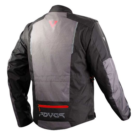 Μπουφάν enduro FOVOS PINDOS μπουφάν εντούρο μηχανής μαύρο κόκκινο