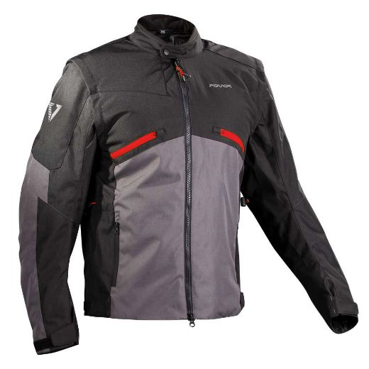 Μπουφάν enduro FOVOS PINDOS μπουφάν εντούρο μηχανής μαύρο κόκκινο