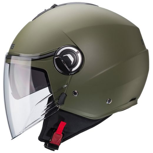 CABERG RIVIERA V4 MATT MILITARY GREEN HELMET JET