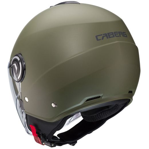 CABERG RIVIERA V4 MATT MILITARY GREEN HELMET JET
