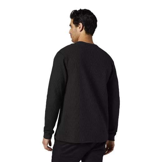 Αντρικές μακρυμάνικες μπλούζες FOX PINNACLE Ισοθερμικές μπλούζες BLACK WHITE μαύρο