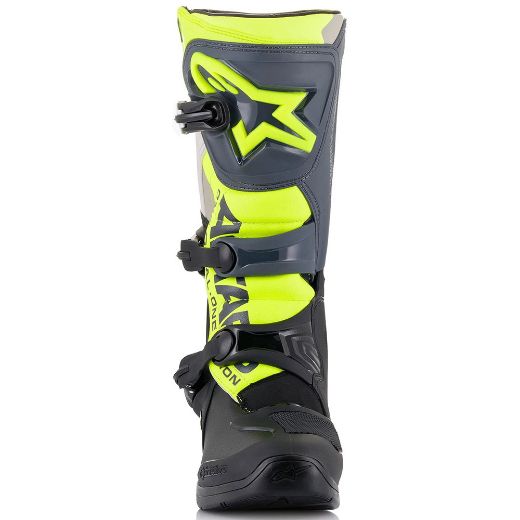 ALPINESTARS TECH 3 Black Grey Yellow fluo μπότες MX Enduro