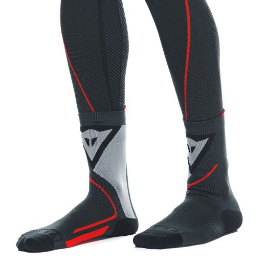 DAINESE THERMO MID SOCKS BLACK/RED