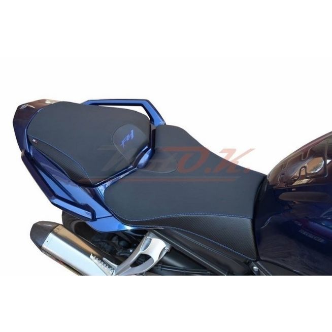 MOTO.K D474 BLACK/BLUE SEAT COVER FOR YAMAHA FZ1 FAZER
