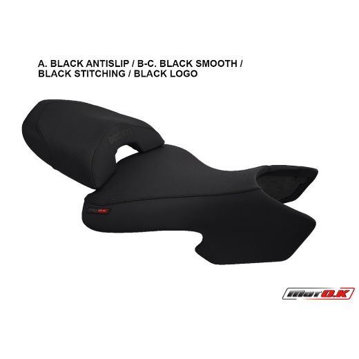 MOTO.K DUCATI MULTISTRADA 620/1000/1100 (03-09) BLACK SEAT COVER