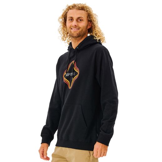 Φούτερ με κουκούλα RIPCURL SURF REVIVAL VIBRATIONS Φούτερ black μαύρο