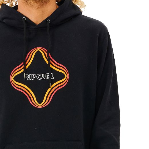 Φούτερ με κουκούλα RIPCURL SURF REVIVAL VIBRATIONS Φούτερ black μαύρο
