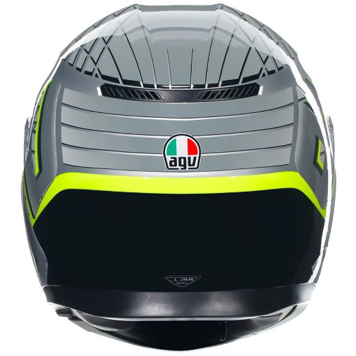 ece 2206 κράνος AGV K3 MPLK FORTIFY GREY/BLACK/YELLOW FLUO