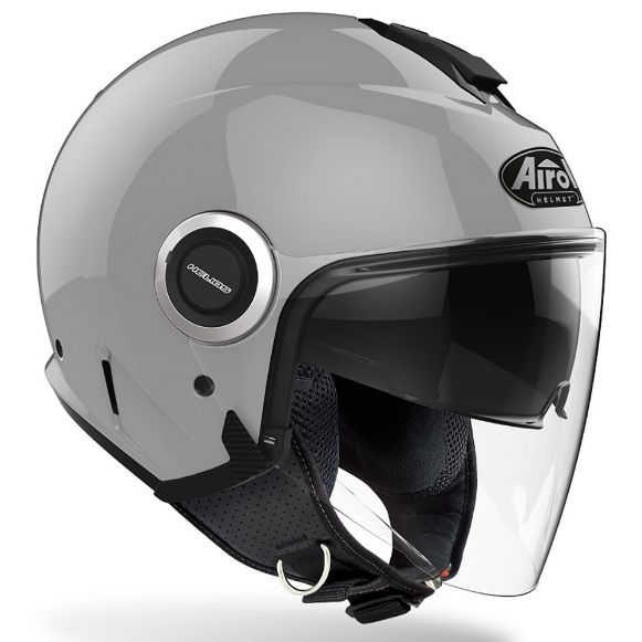 Jet κράνος AIROH HELIOS γκρι ανοιχτό scooter & μηχανής