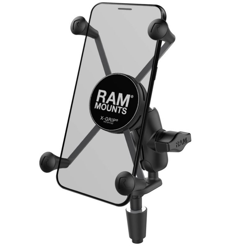 RAM® X-Grip® Large Phone Mount with Motorcycle Fork Stem Base (Set)
