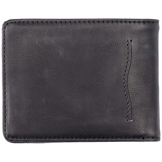 ανδρικά πορτοφόλια QUIKSILVER SLIM RAYS BI-FOLD αντρικό πορτοφόλι μαύρο