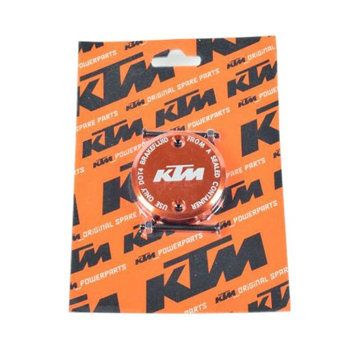 KTM Q61313909000 ORANGE FRONT BRAKE RESERVOIR COVER FOR KTM