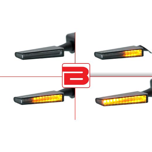 BARRACUDA SQ-LED BASIC BLACK/CLEAR LED INDICATORS