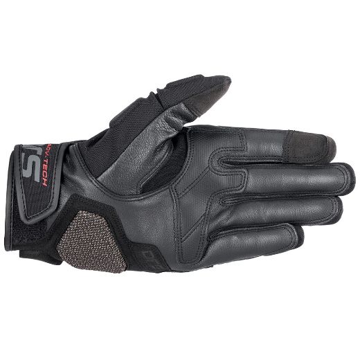 Καλοκαιρινά γάντια ALPINESTARS HALO Δερμάτινο γάντι μηχανής Μαύρο