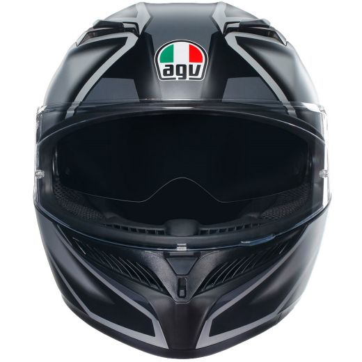 motorcycle full-face helmets AGV k3 COMPOUND MATT BLACK/GREY ece 2206 helmet