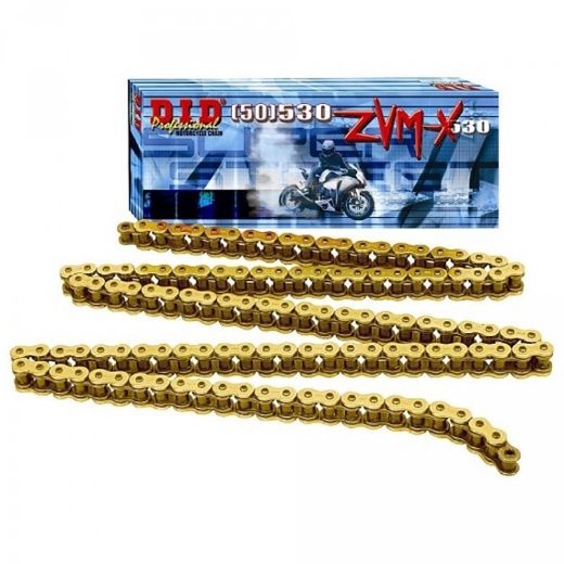 DID 530ZVM-X X-RING GOLD/GOLD CHAIN