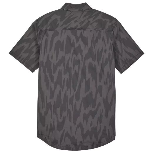 Αντρικά πουκάμισα FOX SWARMER Ανδρικό καλοκαιρινό κοντομάνικο πουκάμισο Black μαύρο