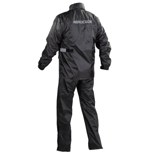 Nordcode Rainsuit Easy motorcycle rainwear set black chania