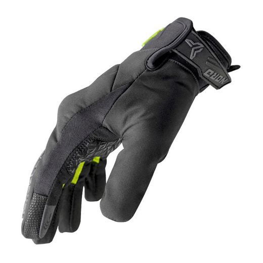 motorcycle gloves nordcode glenn evo mid-season glove black fluo