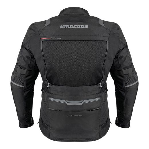 Nordcode Adventure Evo 24 4 seasons motorcycle jacket Total Black