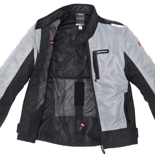 Καλοκαιρινό μπουφάν μηχανής SPIDI SOLAR NET GREY