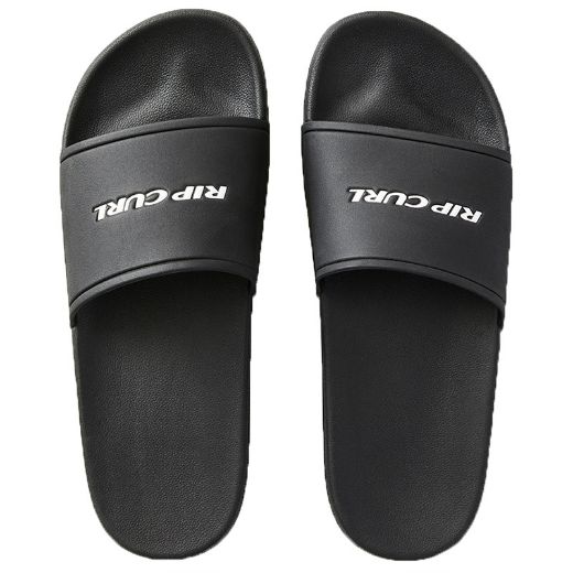 RIPCURL SIDE SLIDE OPEN TOE SHOES BLACK