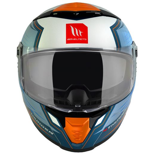 motorcycle full-face helmets MT THUNDER 4 SV B4 PENTAL ORANGE MATT