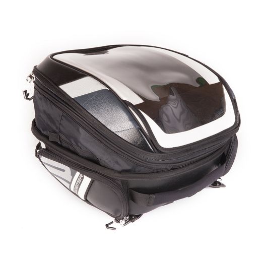 Bagster Stunt Evo motorcycle tank bags 20-30L black/white chania