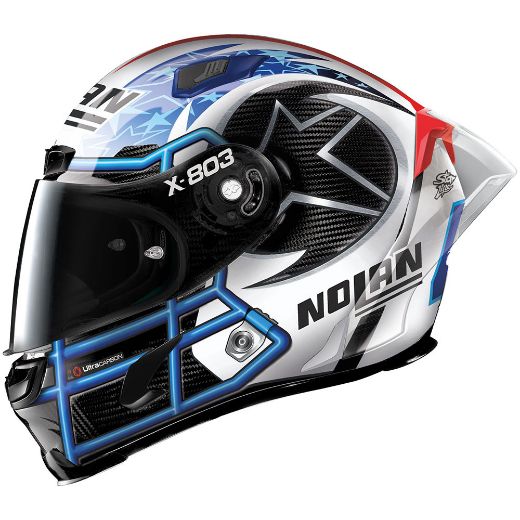 Αγωνιστικά Full-Face Κράνη X-LITE X-803 RS ULTRA CARBON κράνος REPLICA 66 A. RINS AUSTIN