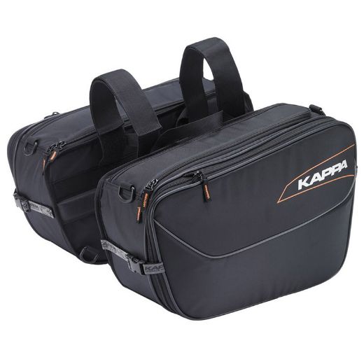 KAPPA LH202 ΣΕΤ ΠΛΑΙΝΕΣ ΒΑΛΙΤΣΕΣ 25L BLACK