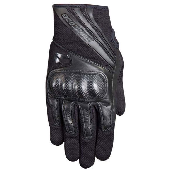 Δερμάτινα καλοκαιρινά γάντια μηχανής Nordcode Matrix μαύρα Χανιά
