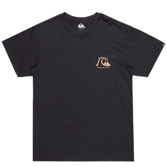 Quiksilver Evo Original κοντομάνικες μπλούζες μαύρο χανιά