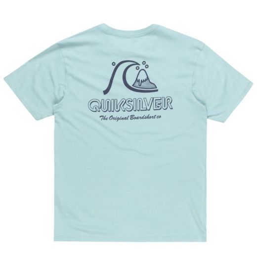 αντρικές καλοκαιρινές κοντομάνικες μπλούζες quiksilver evo original aquifer