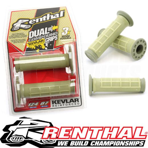 RENTHAL G165 KEVLAR DUAL LAYER DIAMOND WAFLE GRIPS MX ENDURO TAPERED Chania
