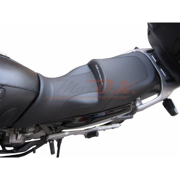 MOTO.K BLACK COMFORT SEAT + PROSTATE SPACE FOR HONDA TRANSALP XLV-650 2000-2007