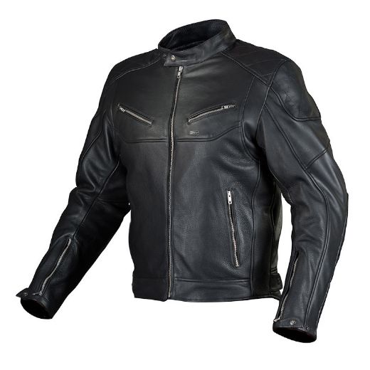Motorcycle winter leather jacket Norcode Cafe Race Chania