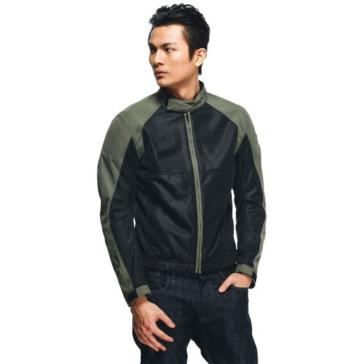 DAINESE SEVILLA AIR TEX JACKET BLACK/GRAPE-LEAF KALOKAIRINO MPOUFAN MIXANIS