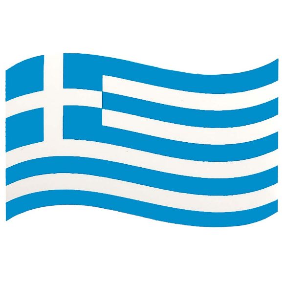 GAS GREEK FLAG WAVE STICKER