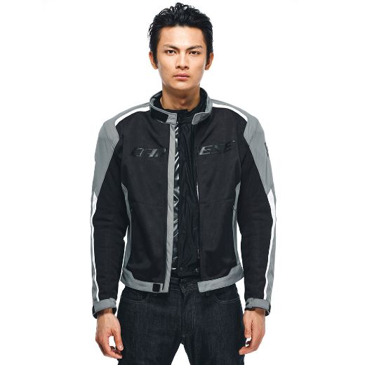 DAINESE HYDRAFLUX 2 AIR D-DRY BLACK/GREY καλοκαιρινά αδιάβροχά μπουφάν μηχανής