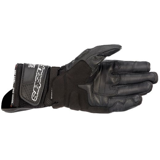 Motorcycle summer leather gloves Alpinestars SP-8 V3 Air black black