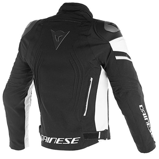 Σπορ χειμερινό αδιάβροχο μπουφάν DAINESE RACING 3 D-DRY BLACK/WHITE Χανιά