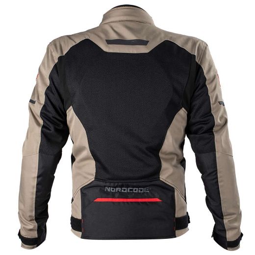 Motorcycle summer jacket Nordcode Jackal Air + windproof membrane beige