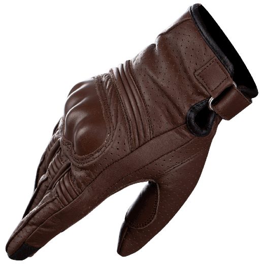 Ρετρό Δερμάτινα Καλοκαιρινά γάντια μηχανής NORDCODE THROTTLE ΣΚΟΥΡΟ ΚΑΦΕ