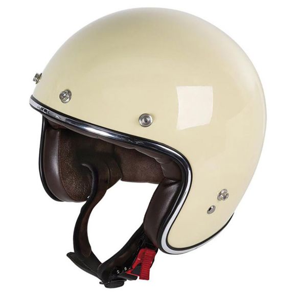 Ρετρό Κράνος GARIBALDI G02X Jet κράνος Ivory Μπεζ