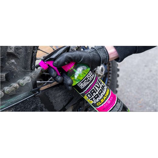 Καθαριστικό Σπρέι Μηχανής MUC-OFF POWERSPORTS DRIVETRAIN 500ml για λάδια λίπη γράσα