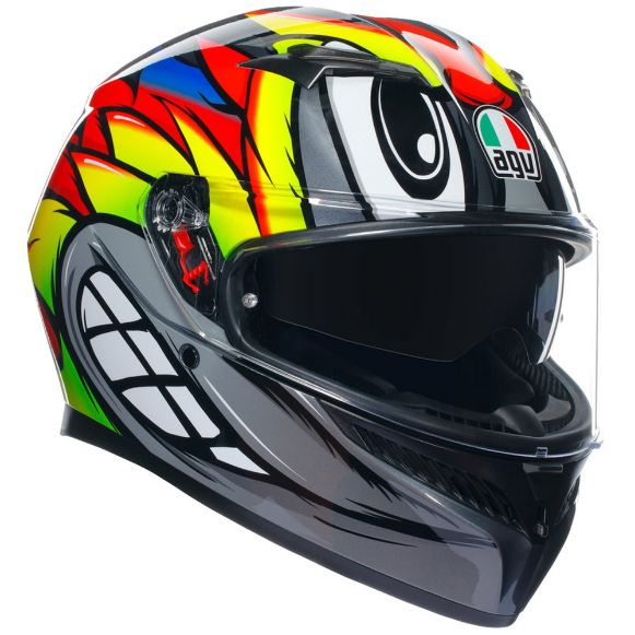 AGV K3 MPLK FULL-FACE ΚΡΑΝΗ BIRDY 2.0 GREY/YELLOW/RED