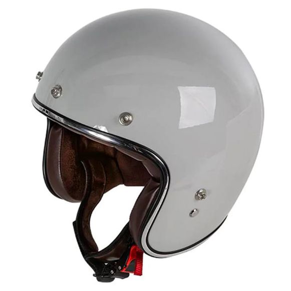 Vintage -  ρετρό κράνη μηχανής Garibaldi G02X γκρι Χανιά