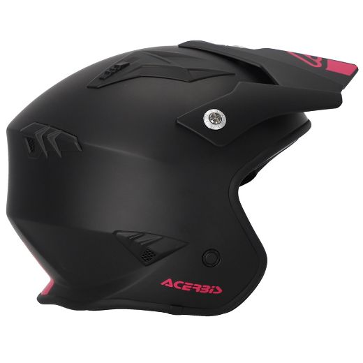 Open Face σκούτερ Κράνη ACERBIS ARIA JET μαύρο ροζ
