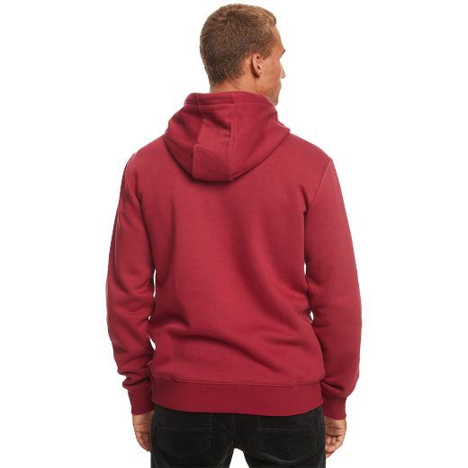 Ανδρικά φούτερ QUIKSILVER BIG LOGO Αντρικά φούτερ με κουκούλα Tibetan Red κόκκινο