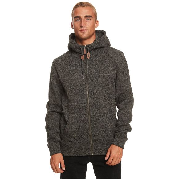 QUIKSILVER KELLER ΖΑΚΕΤΕΣ ΜΕ ΚΟΥΚΟΥΛΑ DARK GREY HEATHER